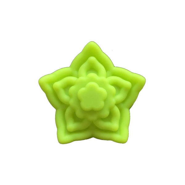 5cm green star jasmine flower single cavity silicone mould