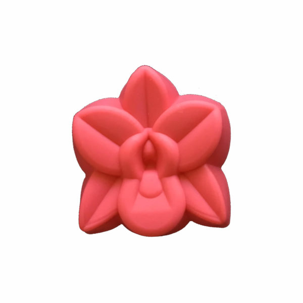 5cm red orchid flower single cavity silicone mould