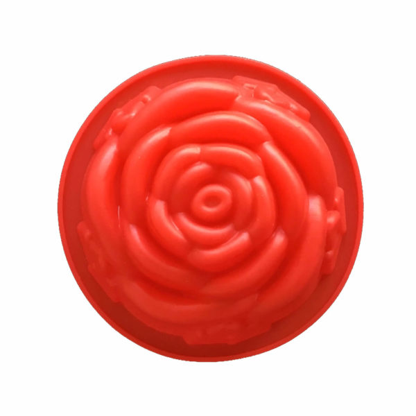 8cm red rose single cavity silicone mould