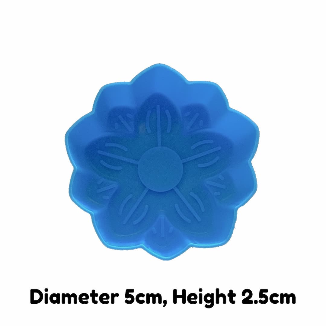5cm impatiens flower silicone mould dimensions
