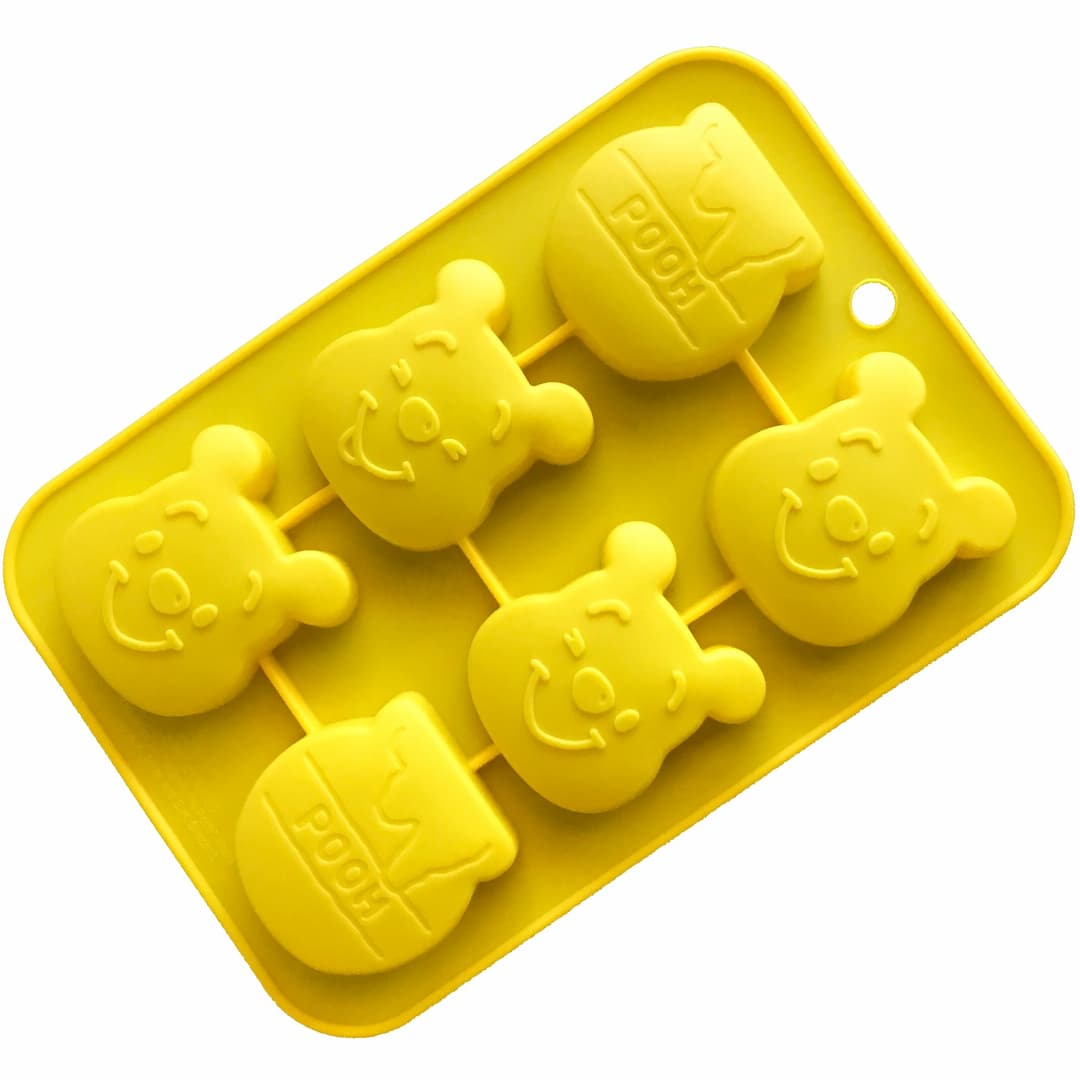 pooh bear and honey pot silicone mould