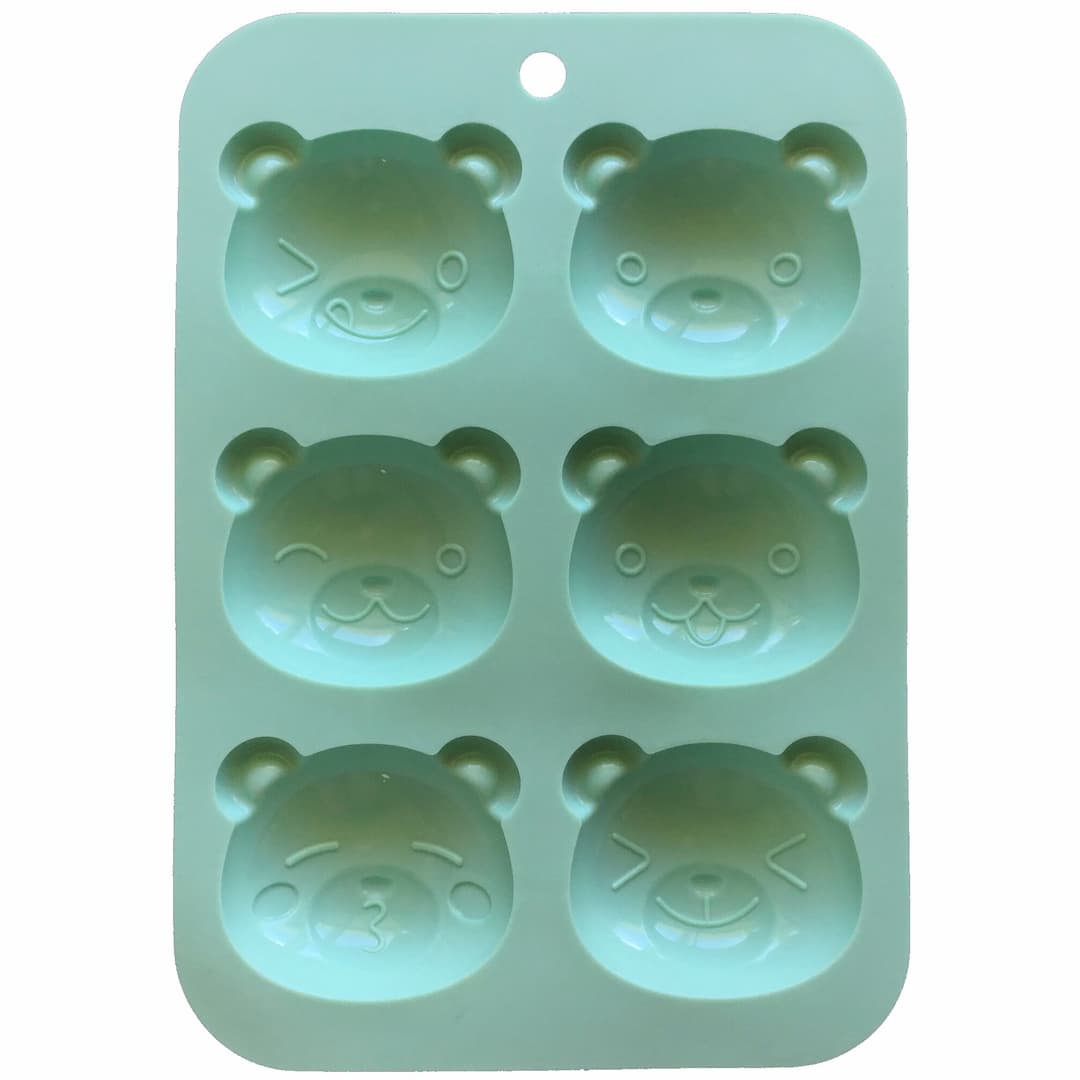 teddy bear faces silicone mould