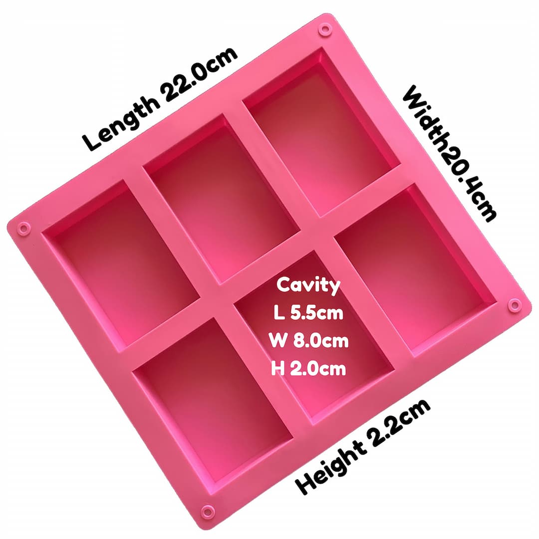 rectangular silicone mould dimensions