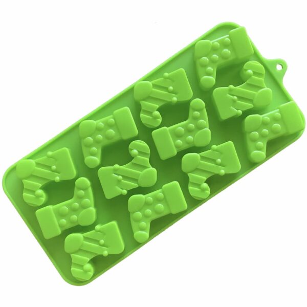 christmas stocking silicone mould