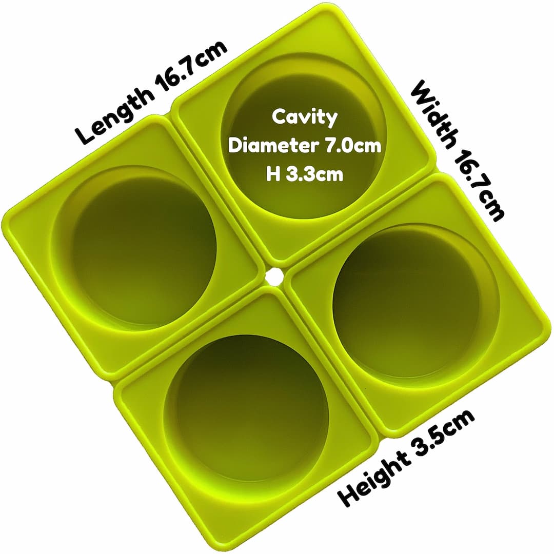 circular silicone mould dimensions