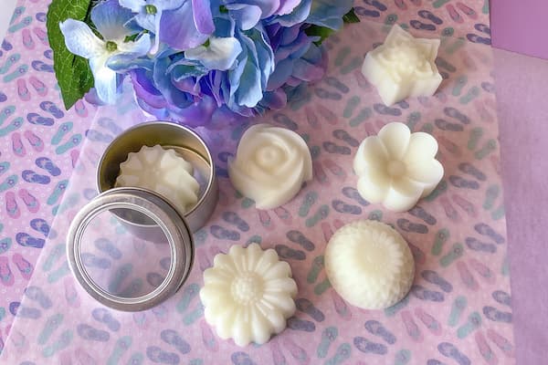 floral lotion bars
